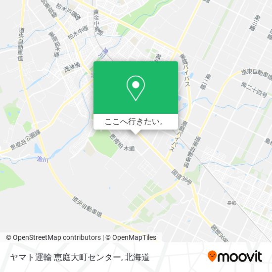 ヤマト運輸 恵庭大町センター地図