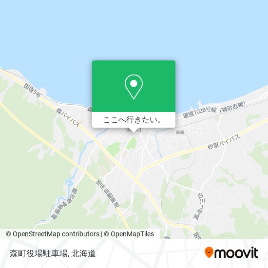 森町役場駐車場地図