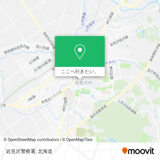 岩見沢警察署地図