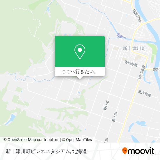 新十津川町ピンネスタジアム地図
