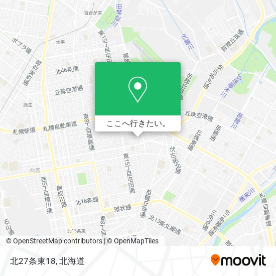 北27条東18地図