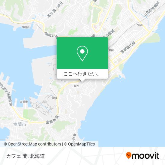カフェ 蘭地図