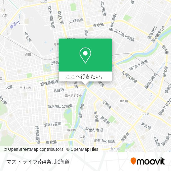 マストライフ南4条地図