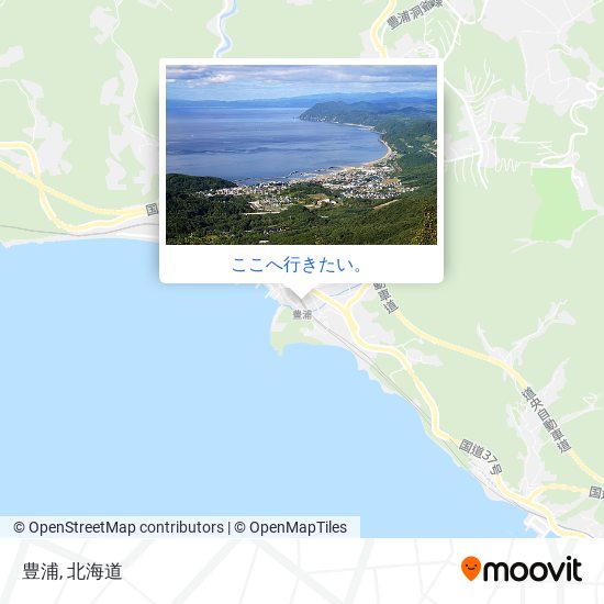 豊浦地図