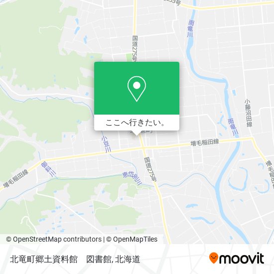 北竜町郷土資料館　図書館地図