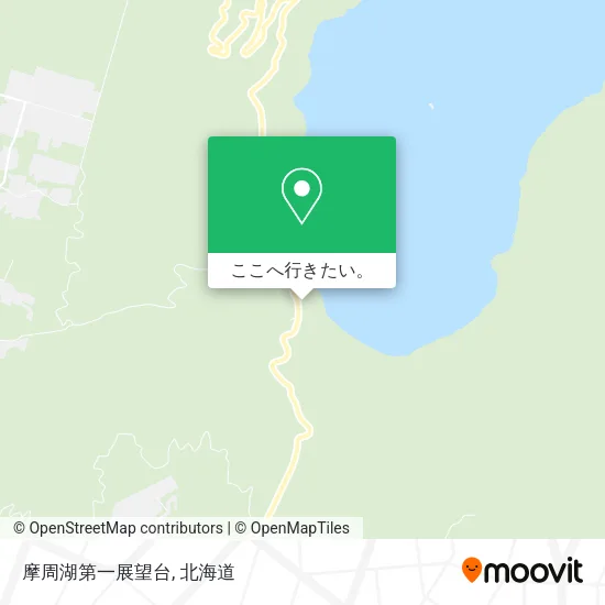 摩周湖第一展望台地図