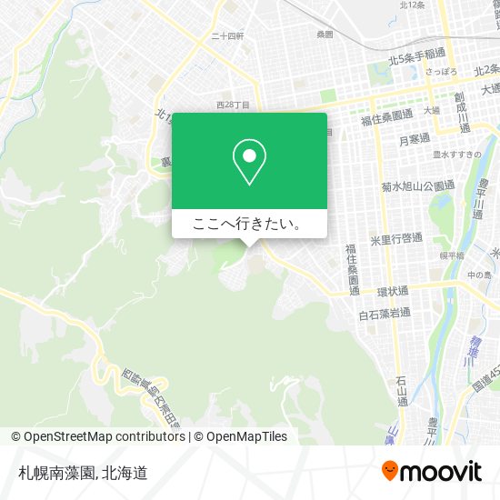 札幌南藻園地図