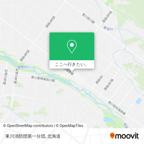 東川消防団第一分団地図