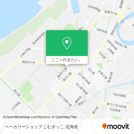 ベーカリーショップ こむぎっこ地図