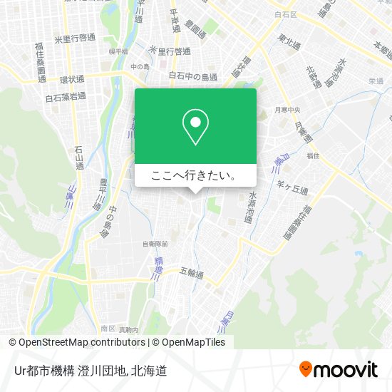 Ur都市機構 澄川団地地図