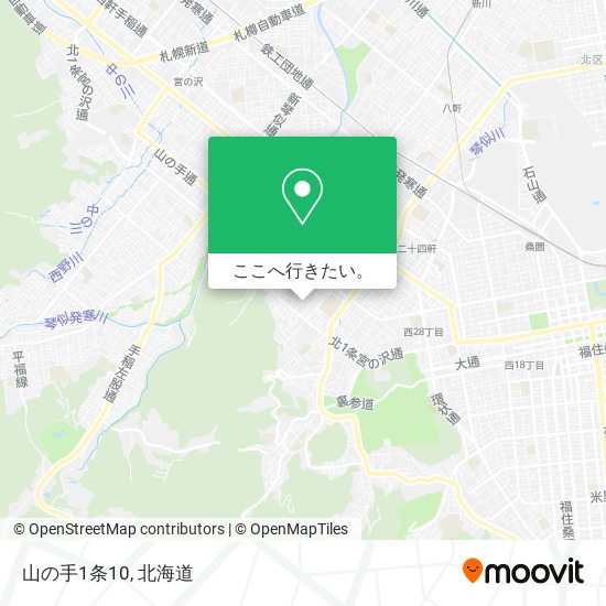 山の手1条10地図