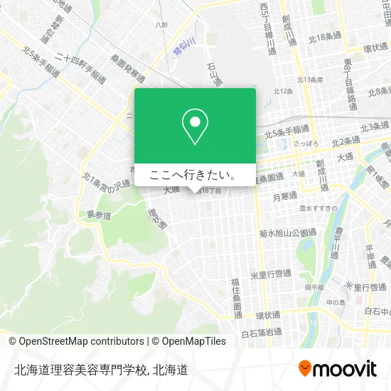 北海道理容美容専門学校地図