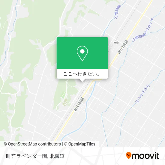 町営ラベンダー園地図