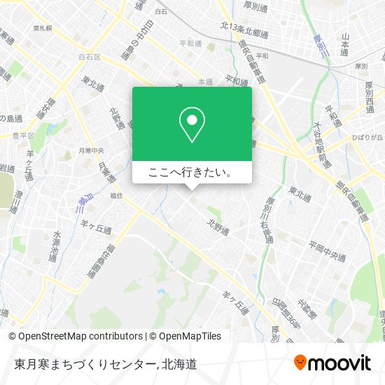 東月寒まちづくりセンター地図