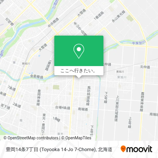 豊岡14条7丁目 (Toyooka 14-Jo 7-Chome)地図