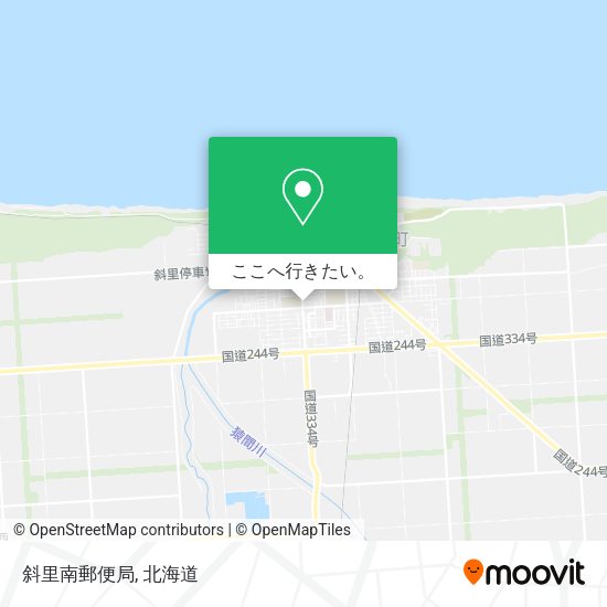 斜里南郵便局地図