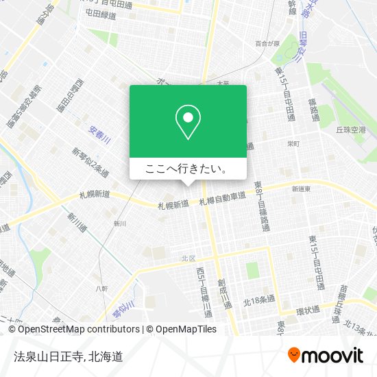 法泉山日正寺地図