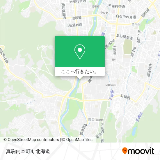 真駒内本町4地図