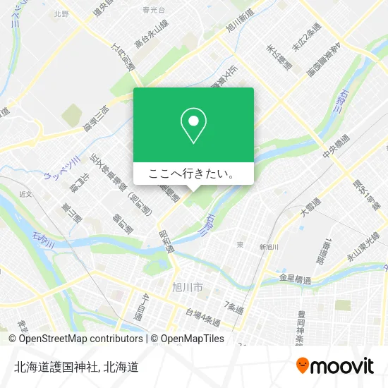 北海道護国神社地図