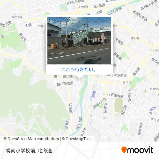 幌南小学校前地図