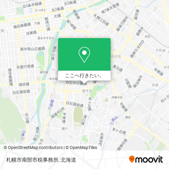 札幌市南部市税事務所地図