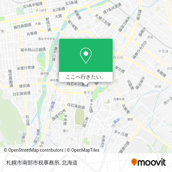 札幌市南部市税事務所地図