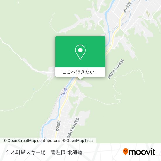 仁木町民スキー場　管理棟地図
