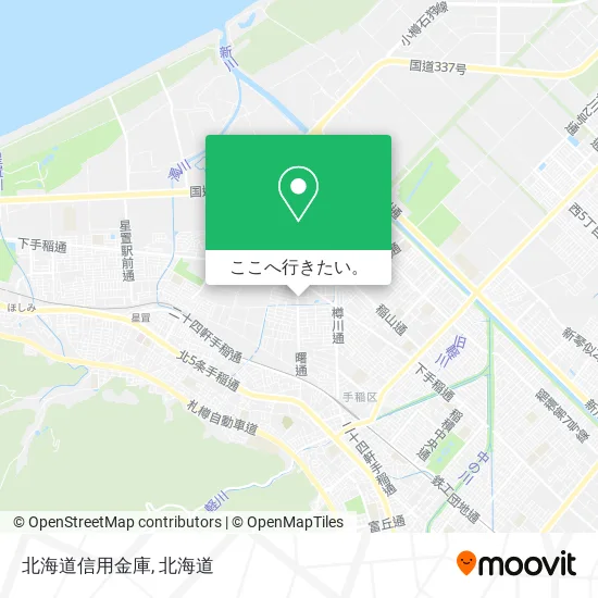 北海道信用金庫地図