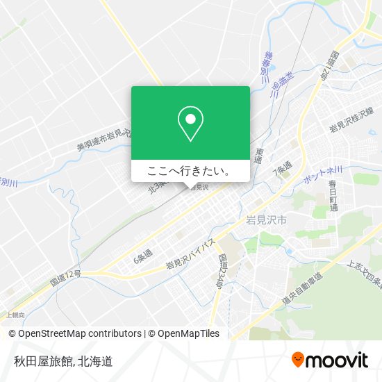 秋田屋旅館地図