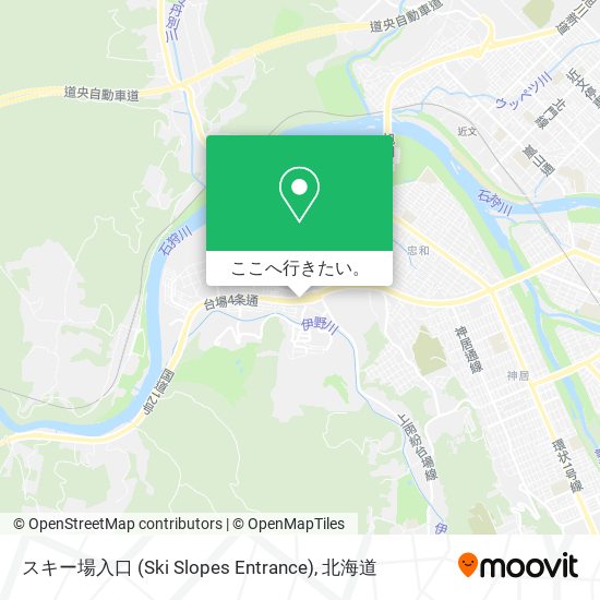 スキー場入口 (Ski Slopes Entrance)地図