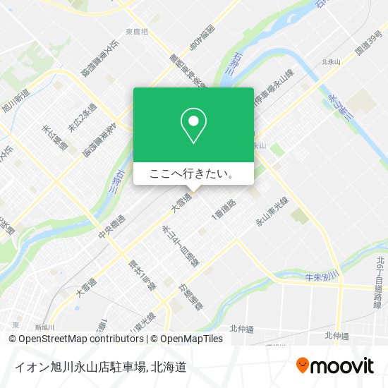 イオン旭川永山店駐車場地図