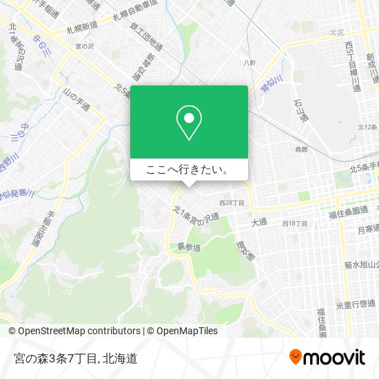 宮の森3条7丁目地図