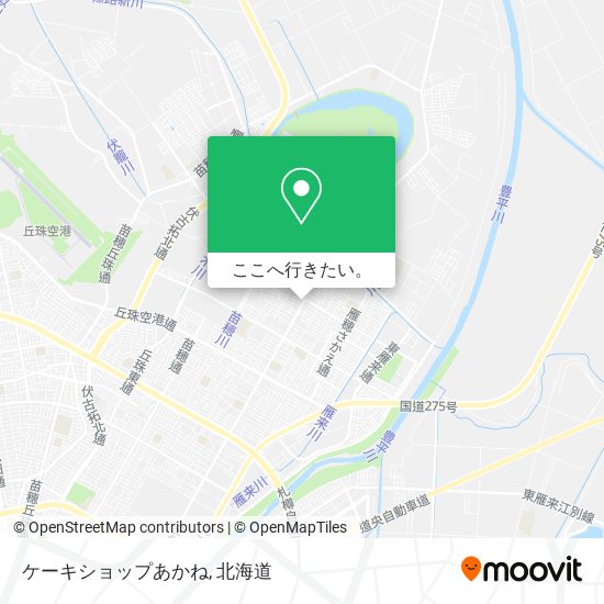 ケーキショップあかね地図