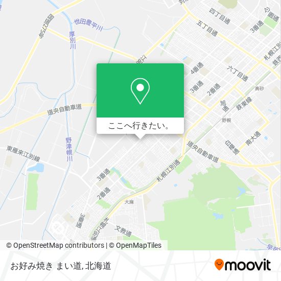 お好み焼き まい道地図