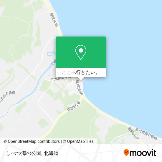 しべつ海の公園地図