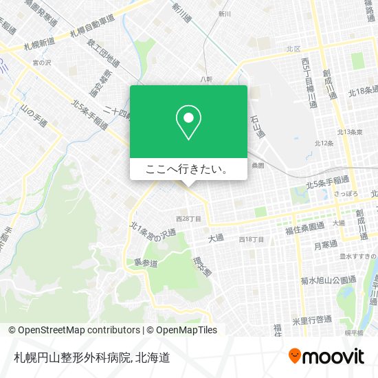 札幌円山整形外科病院地図