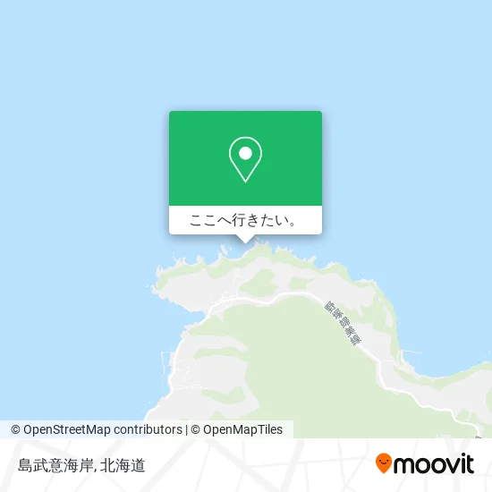 島武意海岸地図