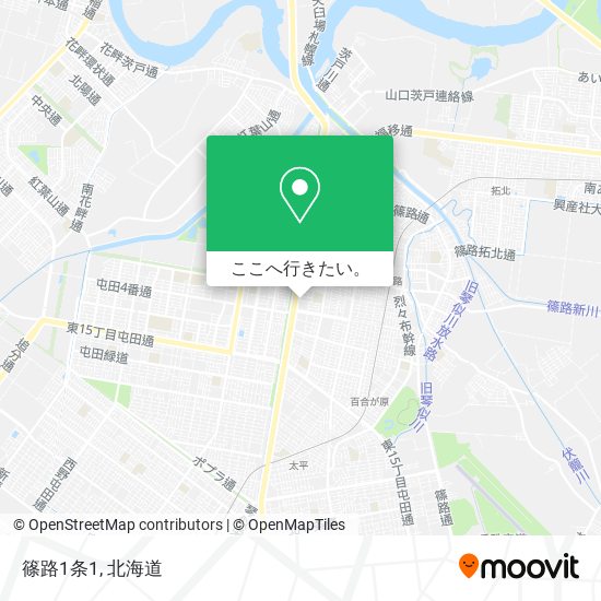 篠路1条1地図