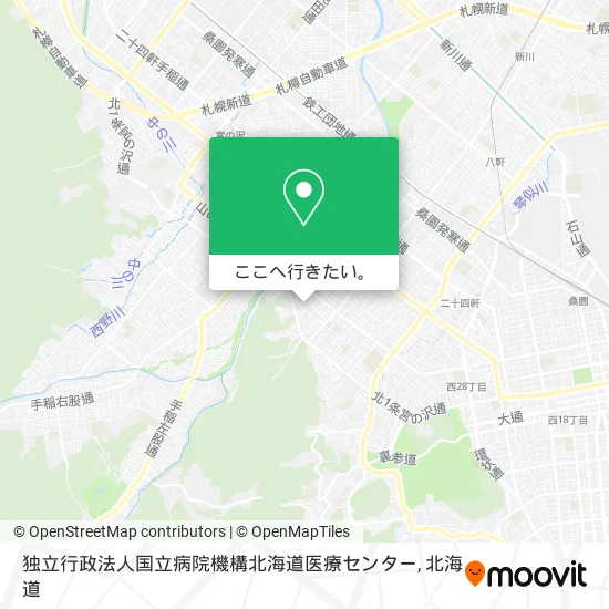 独立行政法人国立病院機構北海道医療センター地図