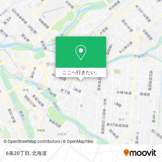 6条20丁目地図