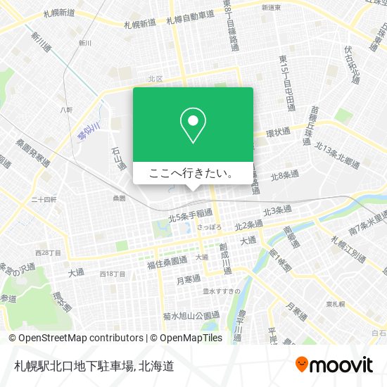 札幌駅北口地下駐車場地図