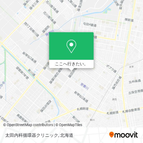 太田内科循環器クリニック地図