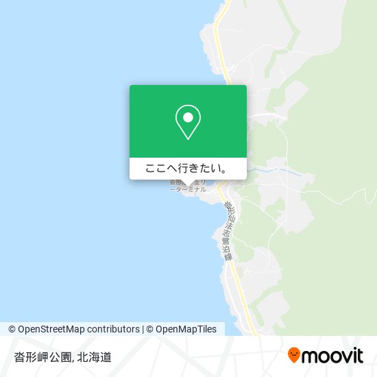 沓形岬公園地図