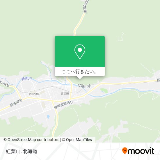 紅葉山地図