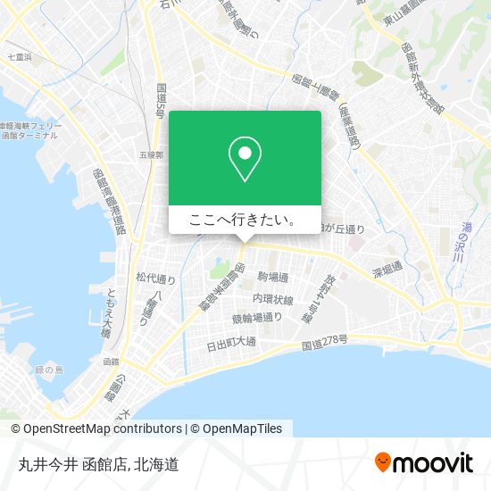 丸井今井 函館店地図