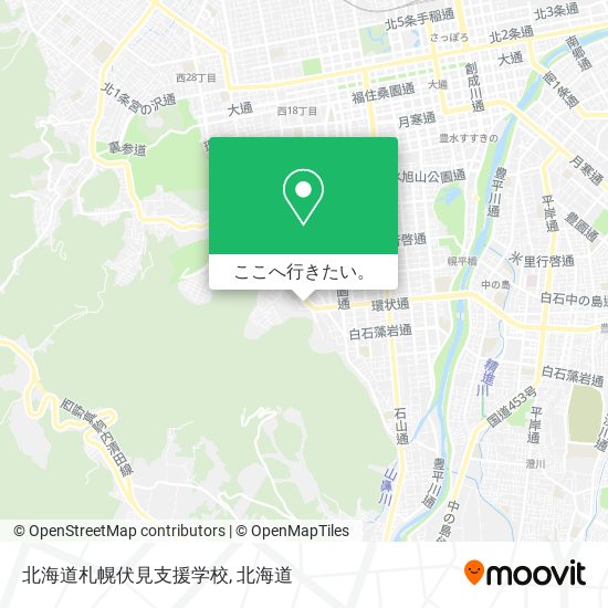 北海道札幌伏見支援学校地図