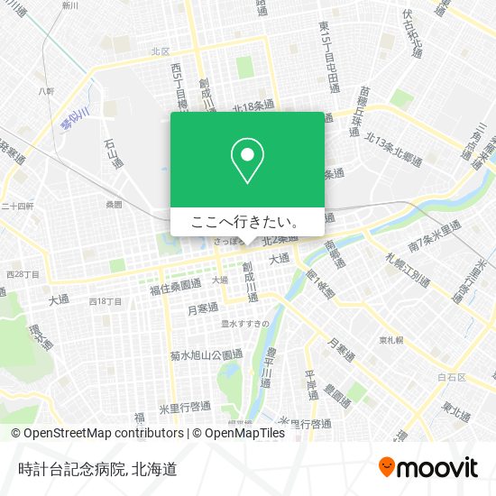 時計台記念病院地図