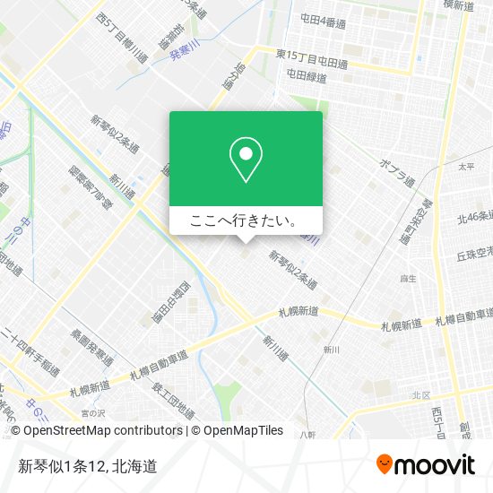 新琴似1条12地図