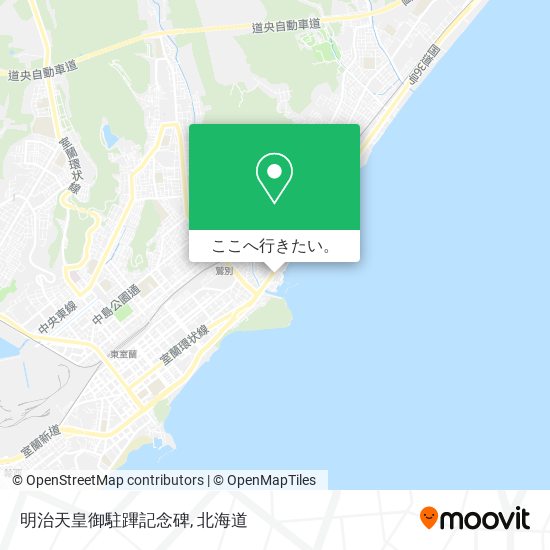 明治天皇御駐蹕記念碑地図