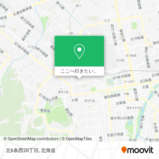 北6条西20丁目地図